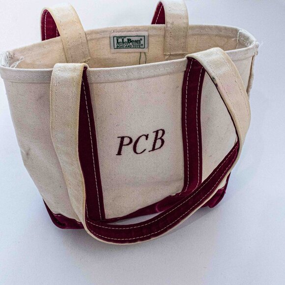 LL Bean Boat And Tote Bag Small Made in USA VTG 80s Classic - Picture 10 of 16